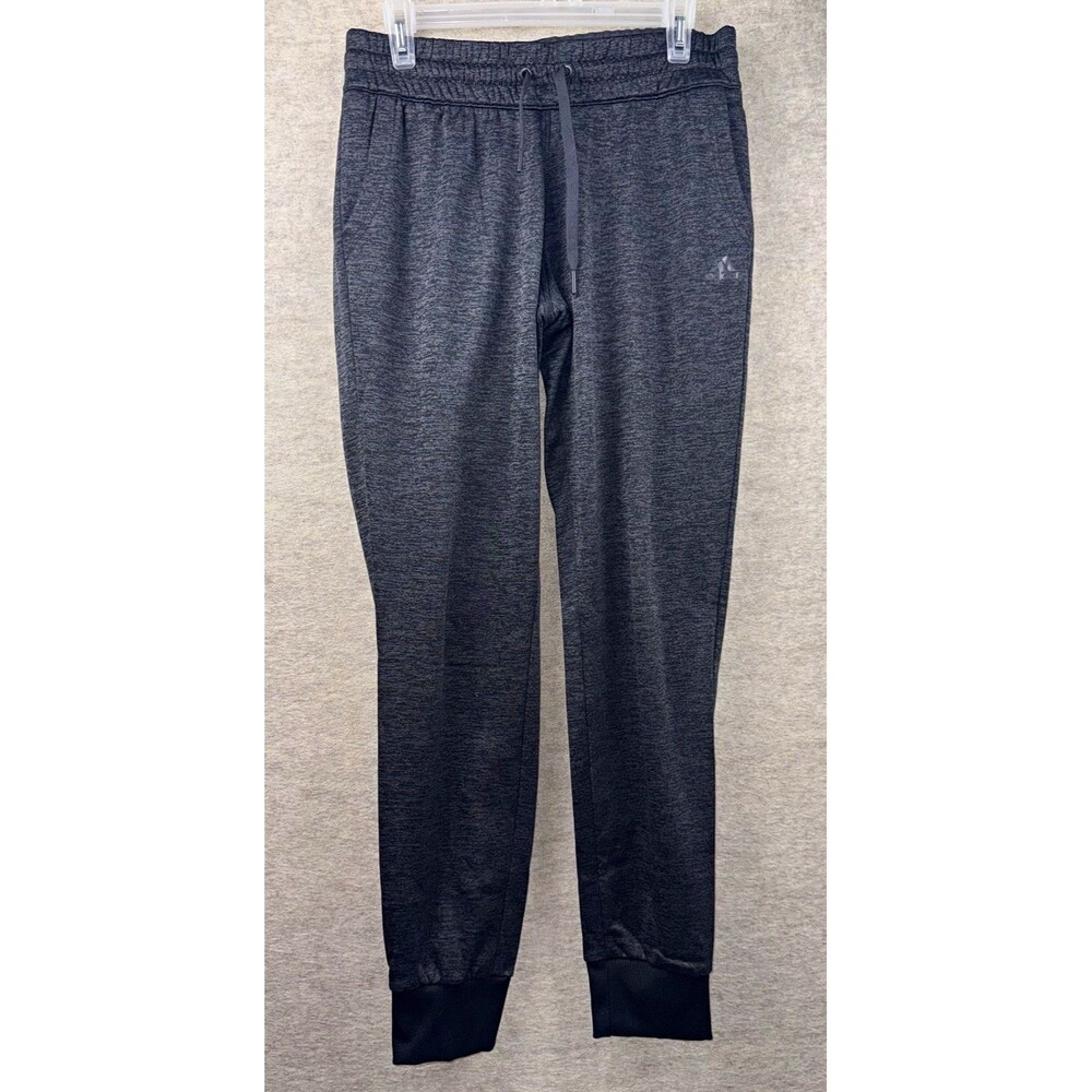adidas ClimaWarm Men’s M Gray Jogger Pants Drawstring Pockets Elastic Waist
